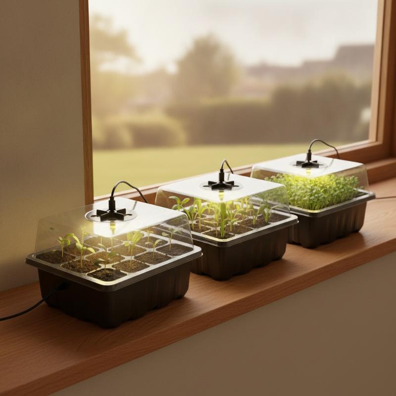 6/12-Cell Home Seed Starter Tr - Humidity Dome Kit 评论和价格