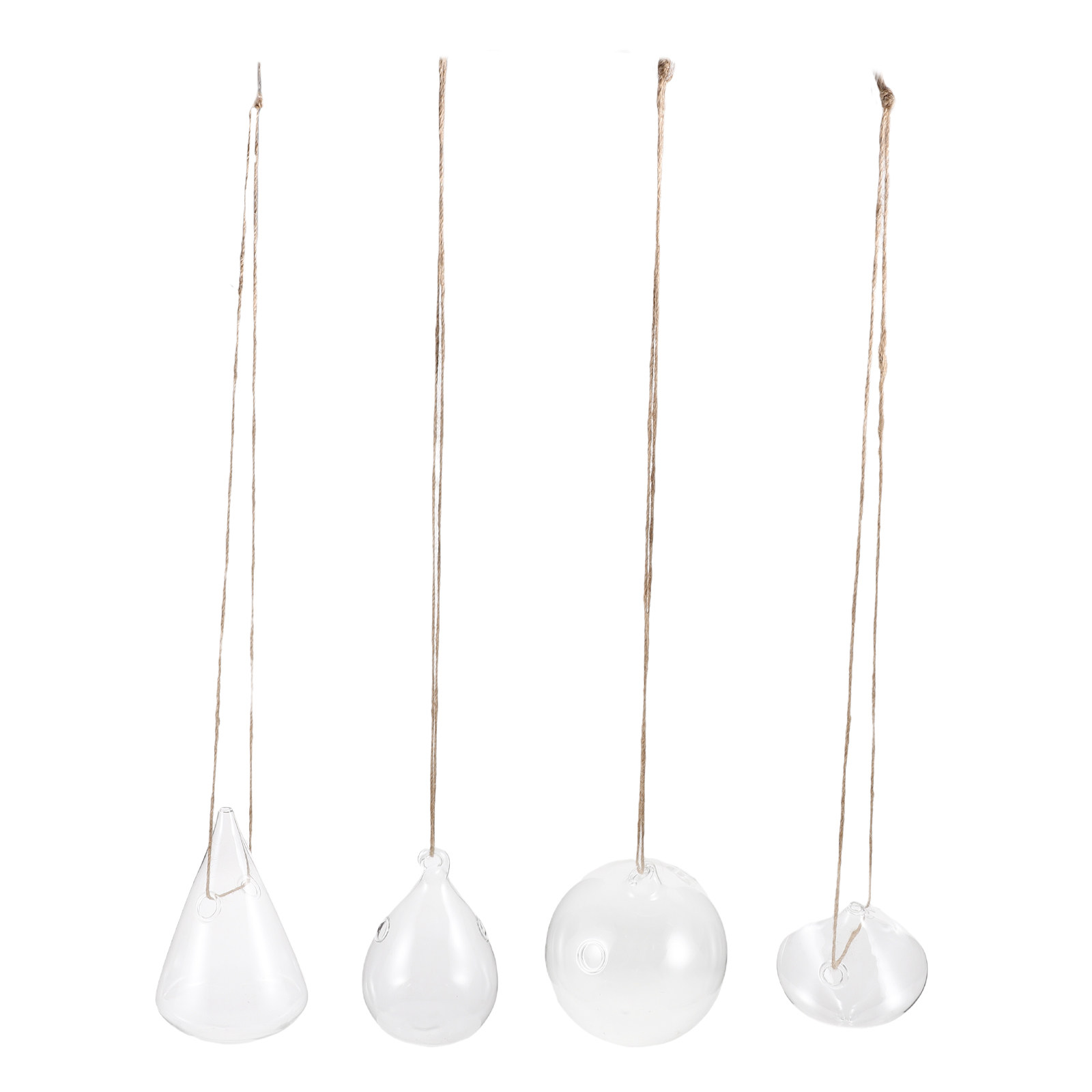4Pcs Glass Hanging Planters Hy - Propagation Station Vase 评论和价格